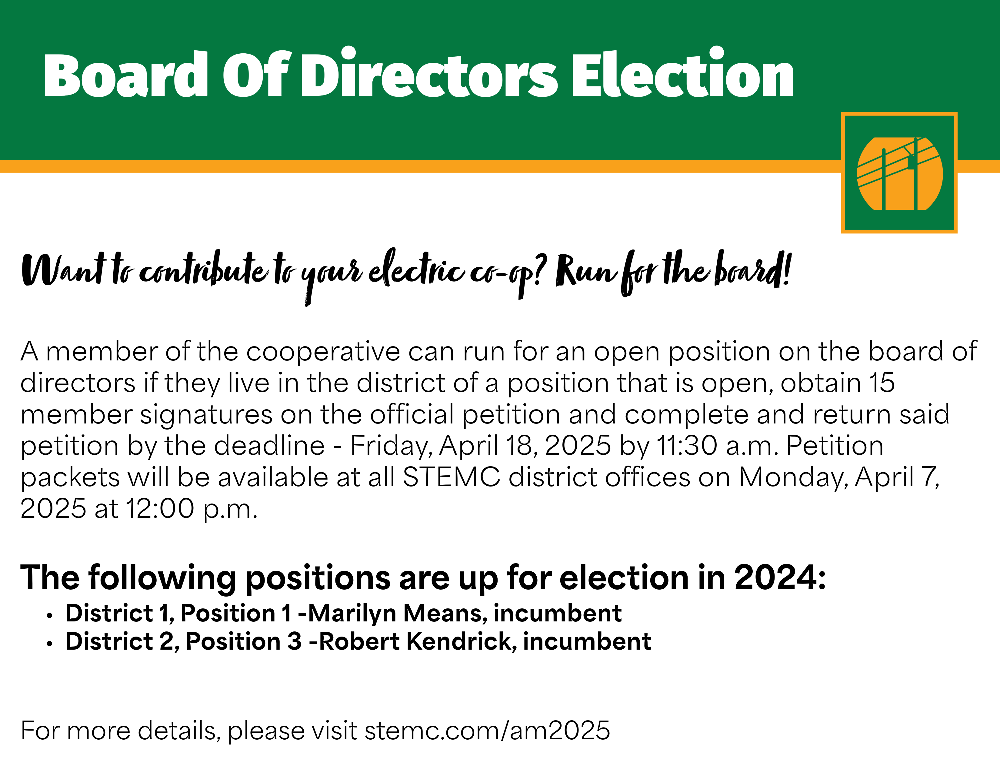 Board of Directors Election 2025